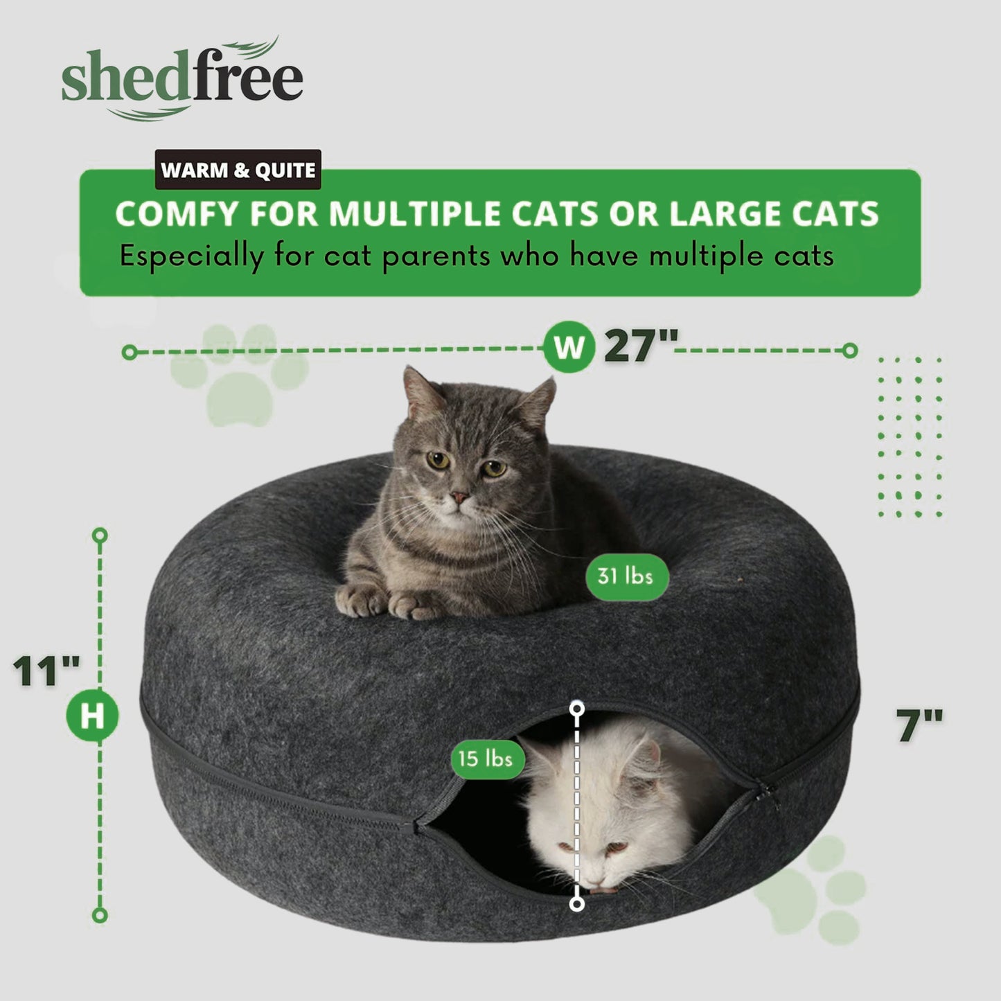 ShedFree™ Hideaway Haven Cat Cave